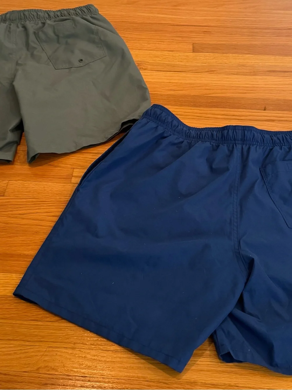 Old Navy Men's Swim Trunks in Royal Blue and Slate Gray